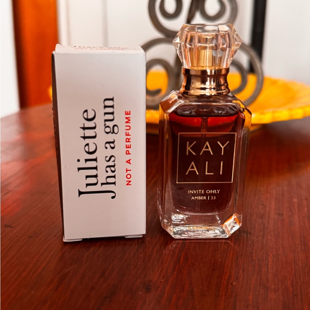 KAYALI Invite Only Amber and Juliette Has a Gun Not a perfume!